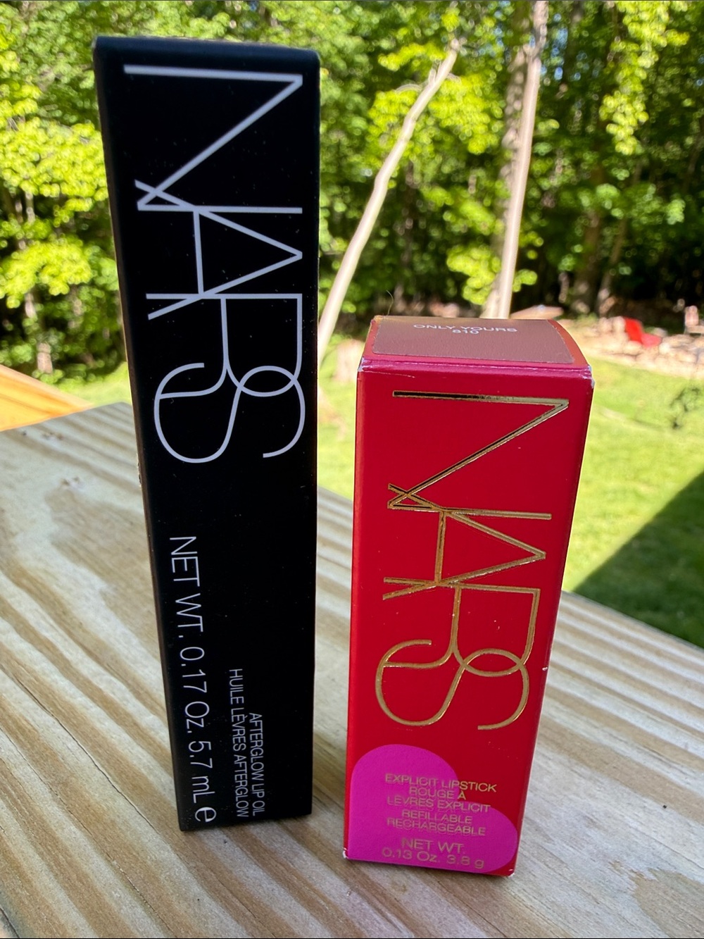 NARS Beauty 2FER: Explicit Lipstick (Only Yours) & Afterglow Lip Oil (Twirl 507)